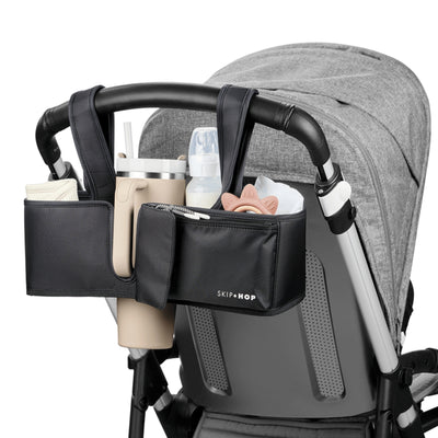 Organizador Para Carrinho De Bebê Skip Hop Ultimate Preto - Alta Capacidade para Bebidas